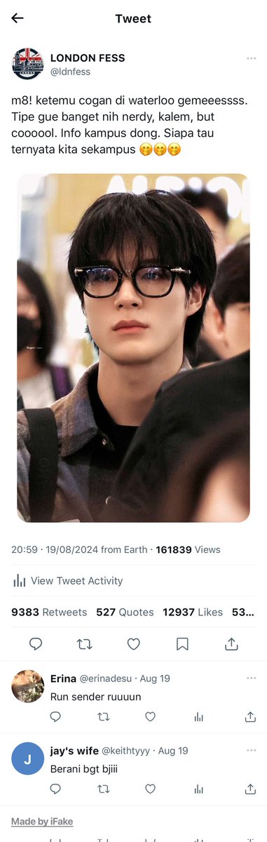lunatrik's tweet image. Posesip bukan karena cemburu, tapi karena kasian cowonya udah stres ntar tambah stres ngeladenin orgil (lagi) 😇😇😇

Jorory one-tweet au
Of course ini hadeha y guys
#spellbound #EYS