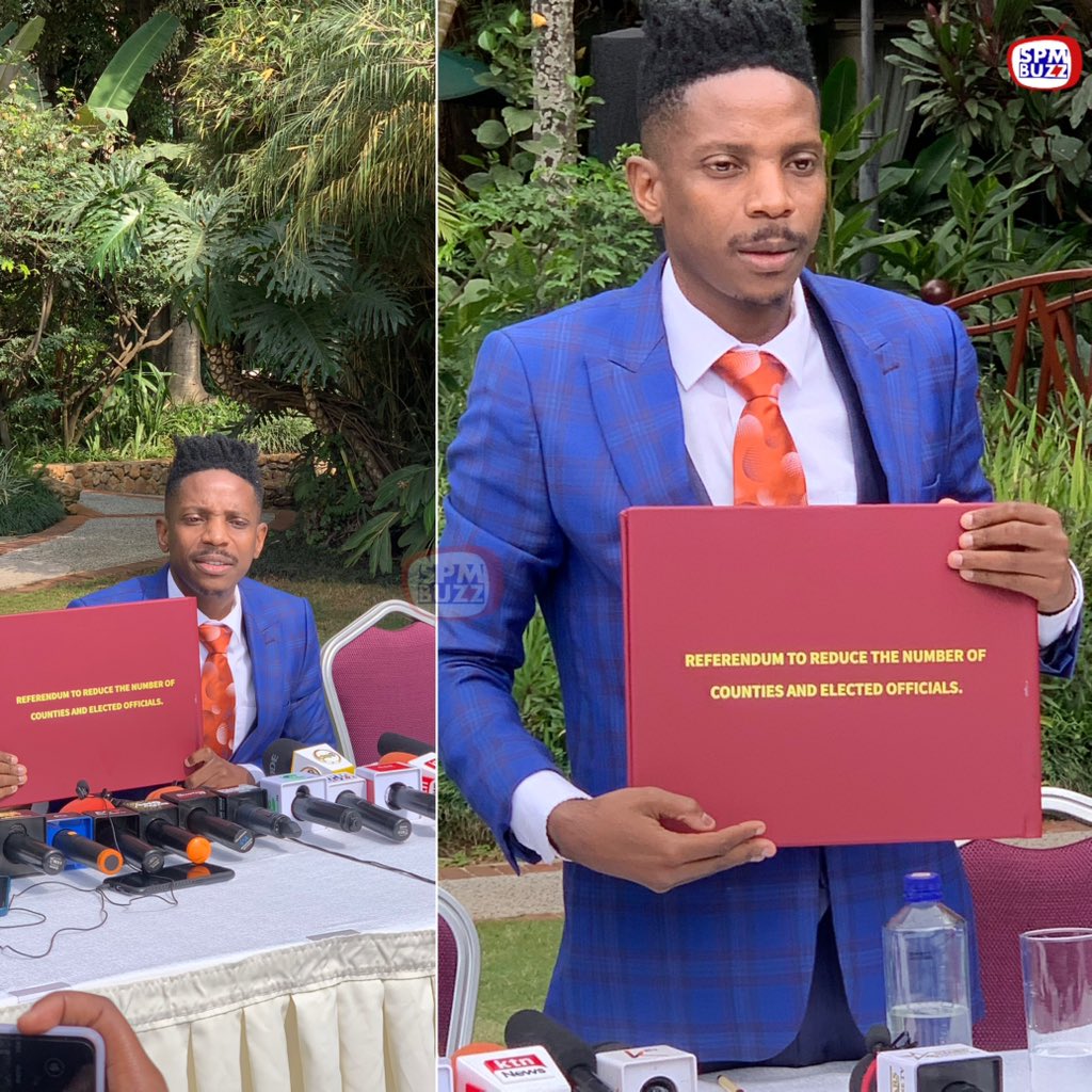 Eric Omondi has officially started his tour of all 47 counties to collect 1 million signatures to call for a referendum to reduce the numbers counties and elected officials. They will not believe

#RejectFinanceBill2024 #FreeWanjigi