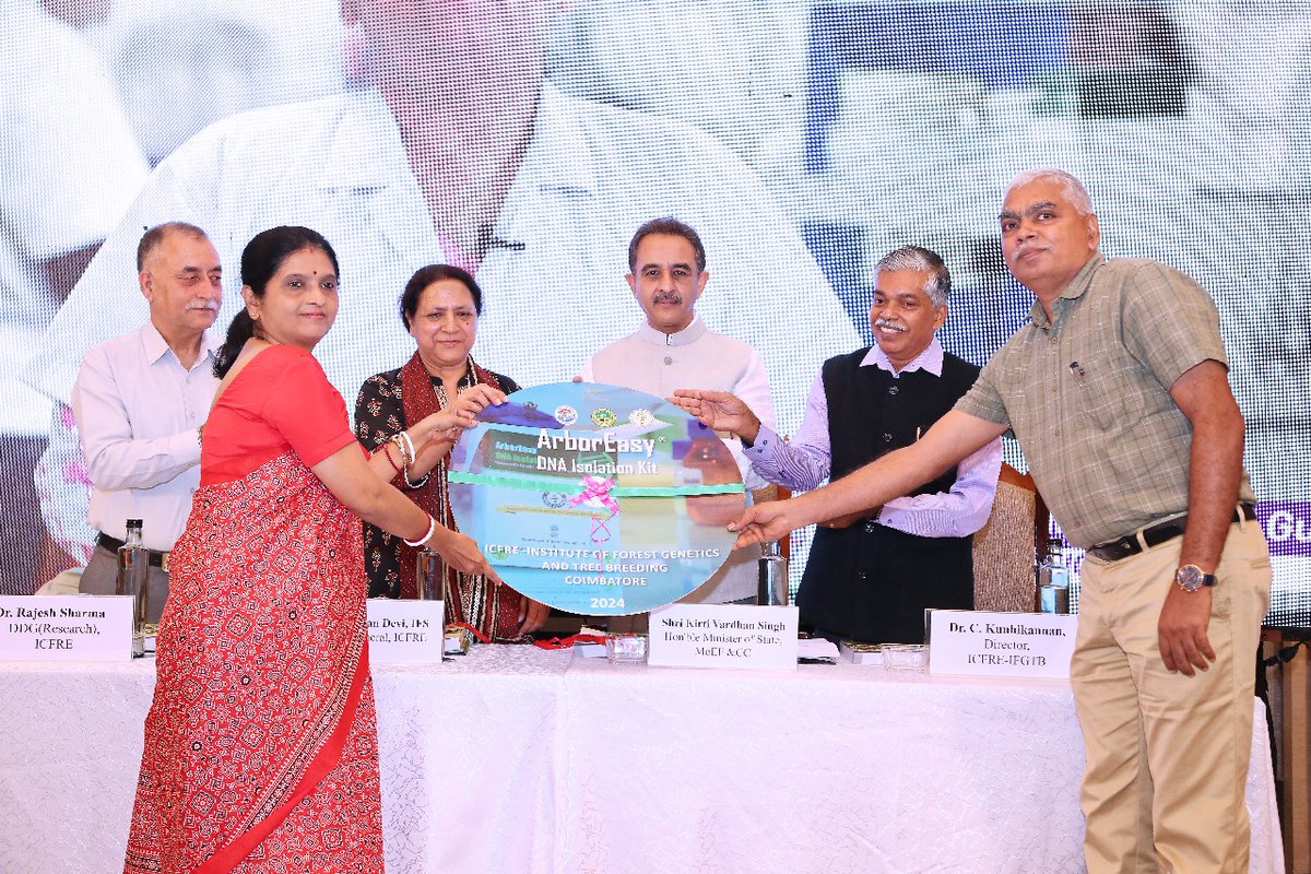 MoEF&CC (@moefcc) on Twitter photo Shri <a href="/KVSinghMPGonda/">Kirti Vardhan Singh</a> , Hon’ble Minister of State, MoEF&CC, inaugurated the National Workshop on Tree Improvement at ICFRE-IFGTB, Coimbatore on 20th August, 2024. Shri <a href="/KVSinghMPGonda/">Kirti Vardhan Singh</a> , Hon’ble Minister of State, MoEF&CC, inaugurated the National Workshop on Tree Improvement at ICFRE-IFGTB, Coimbatore on 20th August, 2024.