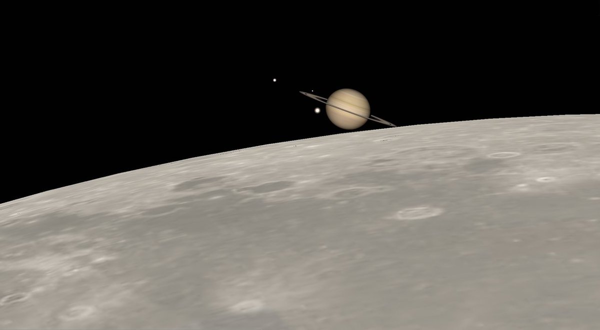 A vos télescopes ! Le 21 août au matin (vers 5 h 20), la Lune occulte Saturne. Un événement assez rare et spectaculaire. Nos conseils détaillés pour ne rien en manquer (abonnés) : cieletespace.fr/actualites/le-…