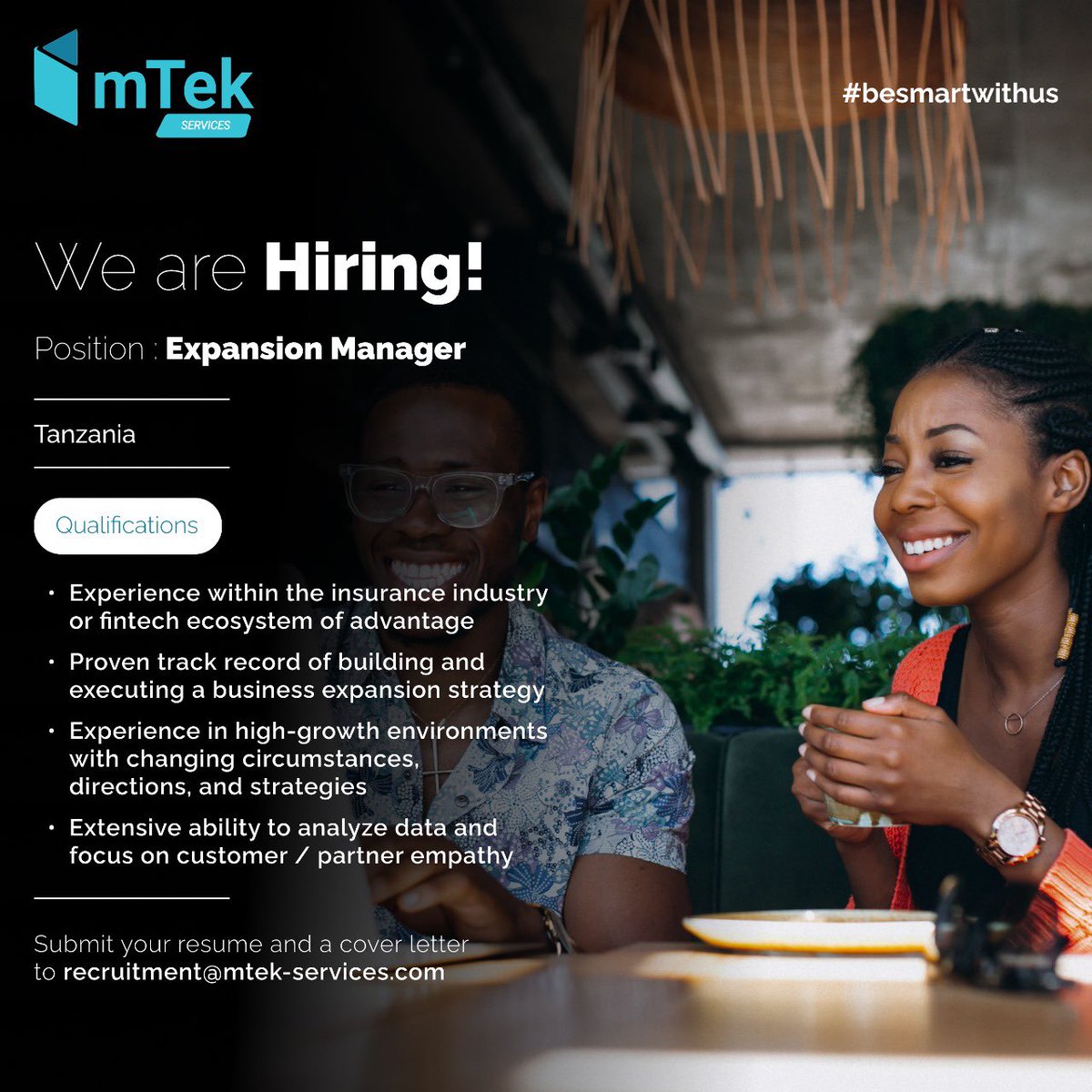 BenteKrogmann's tweet photo. 🚪𝗢𝗽𝗽𝗼𝗿𝘁𝘂𝗻𝗶𝘁𝘆🚪
@mTek_Services is expanding to #Tanzania and we would love for YOU to walk this exciting journey with us 💙
Apply now and become part of #teammtek!

For more information: https://t.co/QmFyaEHbj5

#jobopportunity #DaresSalaam #ikokazi #Insurance #Kenya https://t.co/on3YY46fgZ