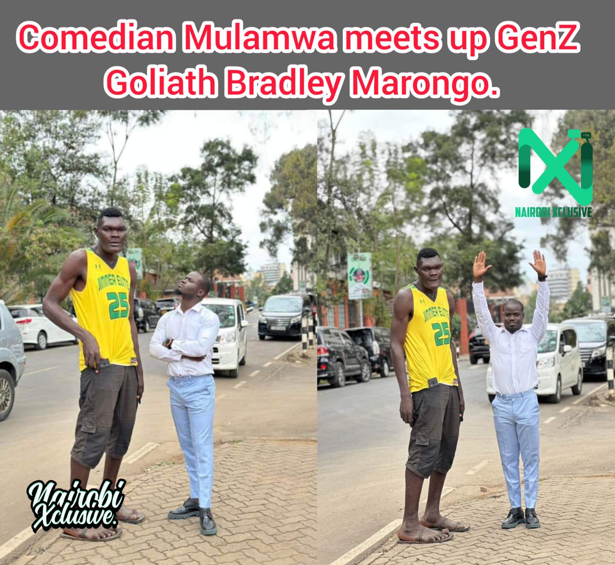nairobixclusive's tweet photo. Comedian Mulamwa meets up with Genz Goliath Bradley Marongo 

Raila|Amber Ray|BREAKING NEW|Morara|Season 2|Gachagua|Beth|Kware|Oguda|prison break|Scripted|Kawira Mwangaza|Kware|Kware|KES 196|Eric Omondi|George Ruto|Bungei
#RejectFinanceBill2024 
#FreeWanjigi 
#earthquake https://t.co/LVjLHU9GNc