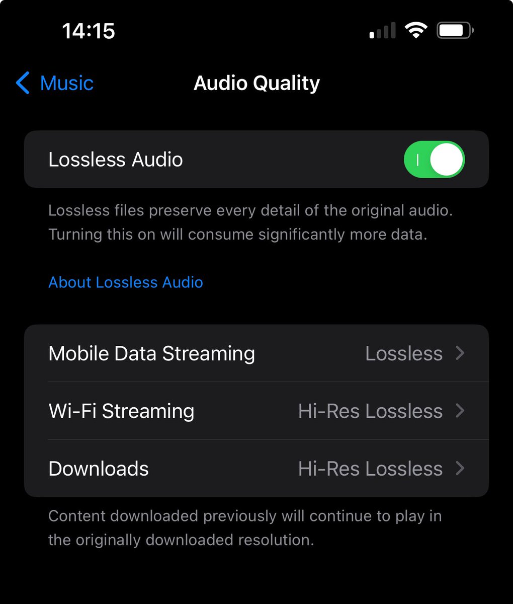 sevazuko's tweet image. Unlock the best apple music quality in settings:
