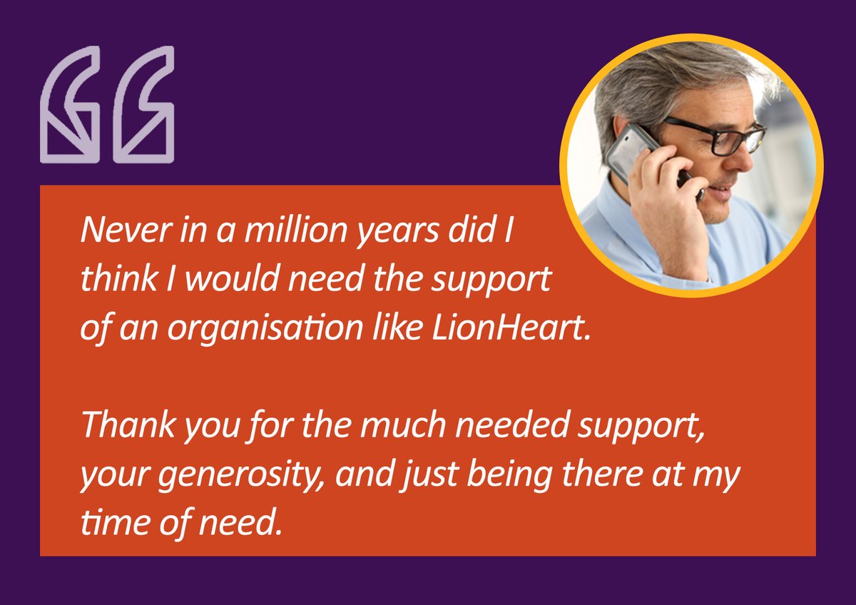 Most of the people we help never imagine they'll need to pick up the phone to us. But bumps in the road can happen to anyone, often out of nowhere. 
Please support us so we can continue to be there for you, your colleagues &amp; the surveyors of the future: lionheart.org.uk/donate
