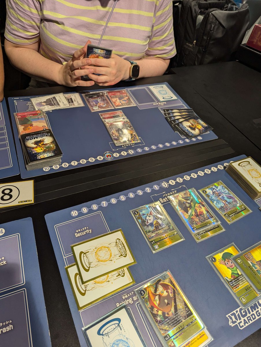 It was great meeting and hanging out with the UK gang <a href="/TheTommyNT/">Tom Taylor</a> <a href="/DHMXD_/">Harry Taylor</a> and <a href="/vicluftic/">Vic Marcey | luftic</a>! 

Shoutouts to Vic learning my Agumon deck. I told them 2 things: Agumon likes Tai, and Tai like Agumon, and they said "watch me cook", and then started cooking!

Safe travels back y'all!