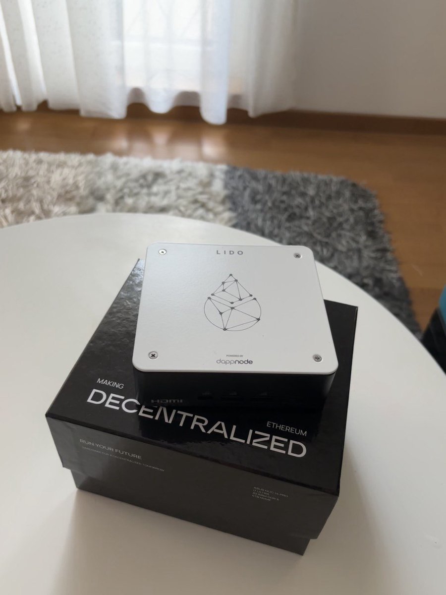 Couldn't think of a better reason to make my very first tweet - I received my <a href="/dappnode/">Dappnode</a>! 

Let's make Ethereum antifragile together with <a href="/LidoFinance/">Lido</a>
#csmtestnet