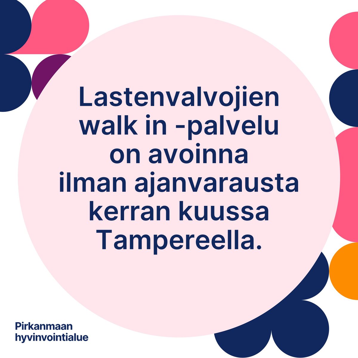 Lastenvalvojien luokse voi tulla jatkossa kysymään neuvoa myös ilman ajanvarausta walk-in –palvelussa. Palvelu alkaa syyskuussa, ja sitä tarjotaan kerran kuukaudessa Tampereella.  pirha.fi/w/lastenvalvoj…