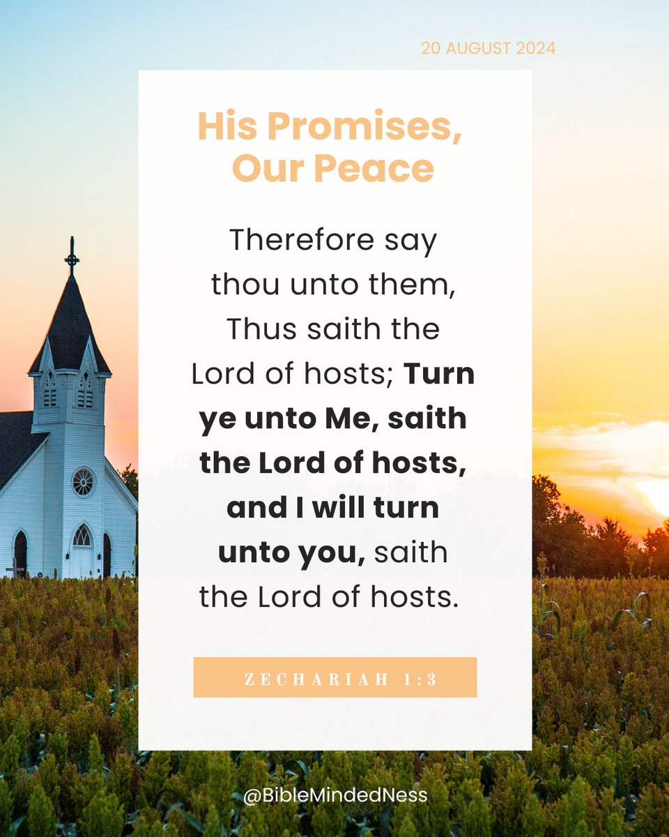 yardandyonder's tweet photo. His Promises, Our Peace
20 August 2024

Zechariah 1:3  Therefore say thou unto them, Thus saith the LORD of hosts; Turn ye unto me, saith the LORD of hosts, and I...

#HisPromisesOurPeace 
#GlorytoGod 
#Scripture 
#BibleStudy 
#BibleMindedNess 
#YourBibleBestie 
#Christianity https://t.co/tB97bMjlVZ