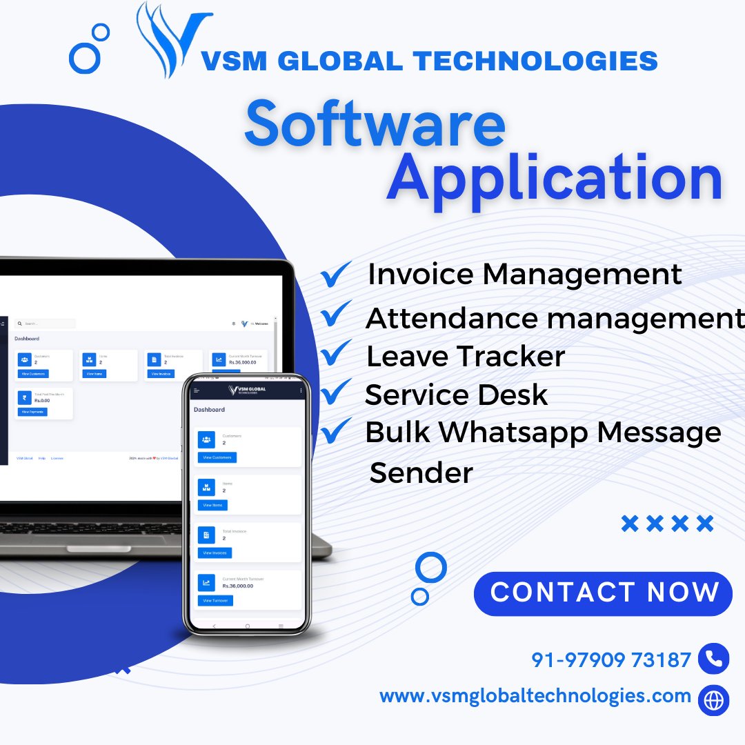 GlobalVsm's tweet image. Transform your business with our cutting-edge software application 🚀. #SoftwareInnovation #ProductivityBoost #StreamlineWorkflow #SeamlessIntegration #UserFriendly #RealTimeAnalytics #BusinessGrowth #Efficiency #EnhancedPerformance #Scalability #TechSolutions #AppDevelopment