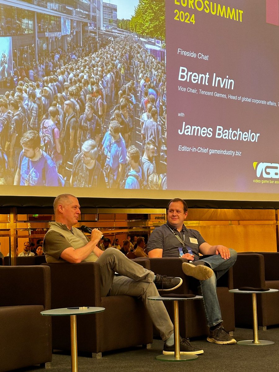 The 9th VGBA EuroSummit has officially started! Man thanks to Tencent Games European Games Developer Federation (EGDF) Video Game Bar Association Video Games Europe.
Special thanks to Brent Irvin and James Batchelor for opening the conference.