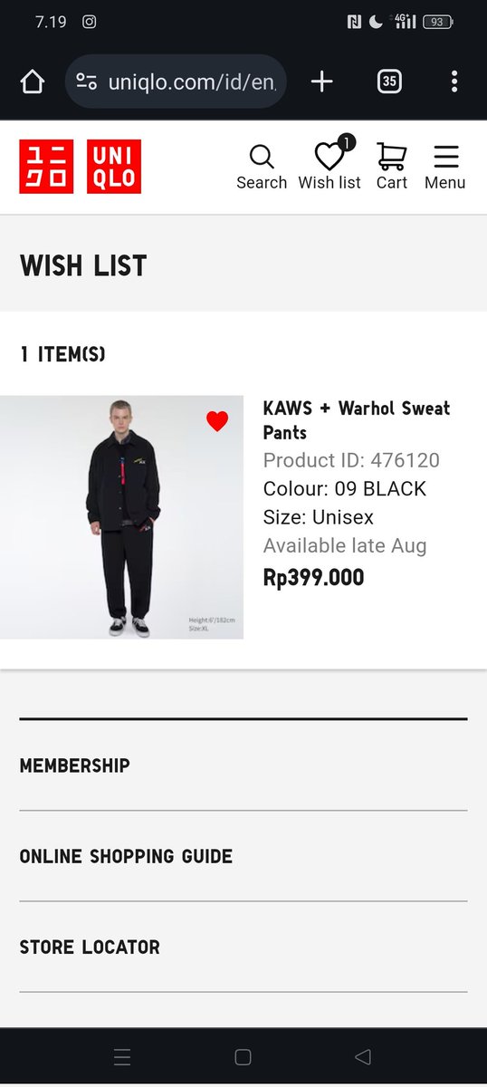 Hani003's tweet photo. @aMrazing Done wishlist Sweet Pants semoga masih kebagian. Cakep banget koleksi kaws rugi kalo gak punya https://t.co/F8BqtpCMcH
