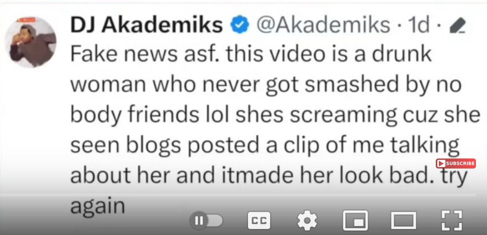 treythetruth213's tweet photo. DJ Akademiks Told Us That His Friends Didn't Have Sex With The Victim!🔥 https://t.co/J7vQiXtnO9