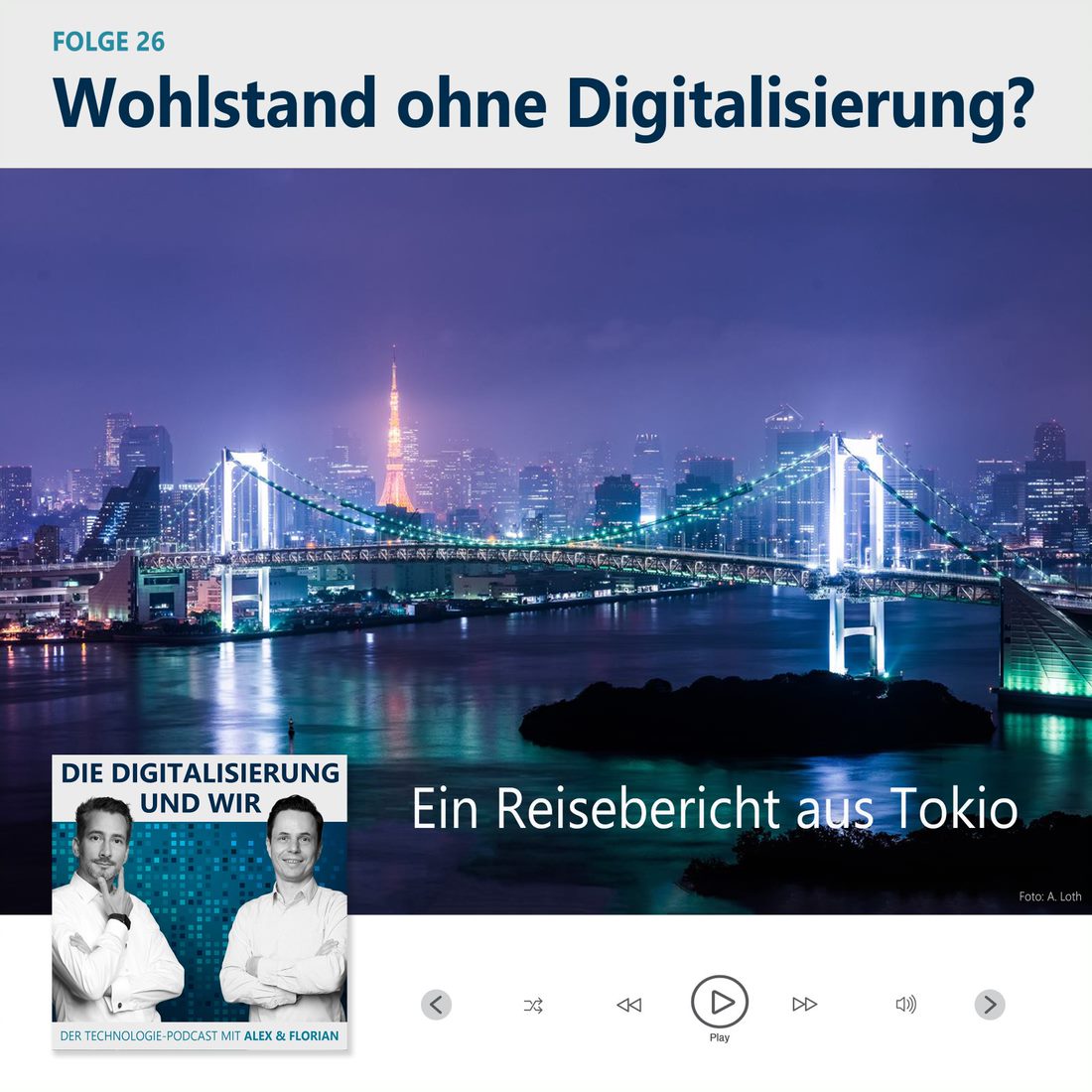 1️⃣ 🇯🇵 Wie sieht es wirklich mit der Digitalisierung in Japan aus? In unserem Podcast nehmen <a href="/FRamseger/">FRamseger</a> und ich euch mit auf eine Reise nach Tokio und zeige euch die spannenden Herausforderungen und Entwicklungen vor Ort. Jetzt mehr erfahren!
👉 alexloth.com/die-digitalisi…