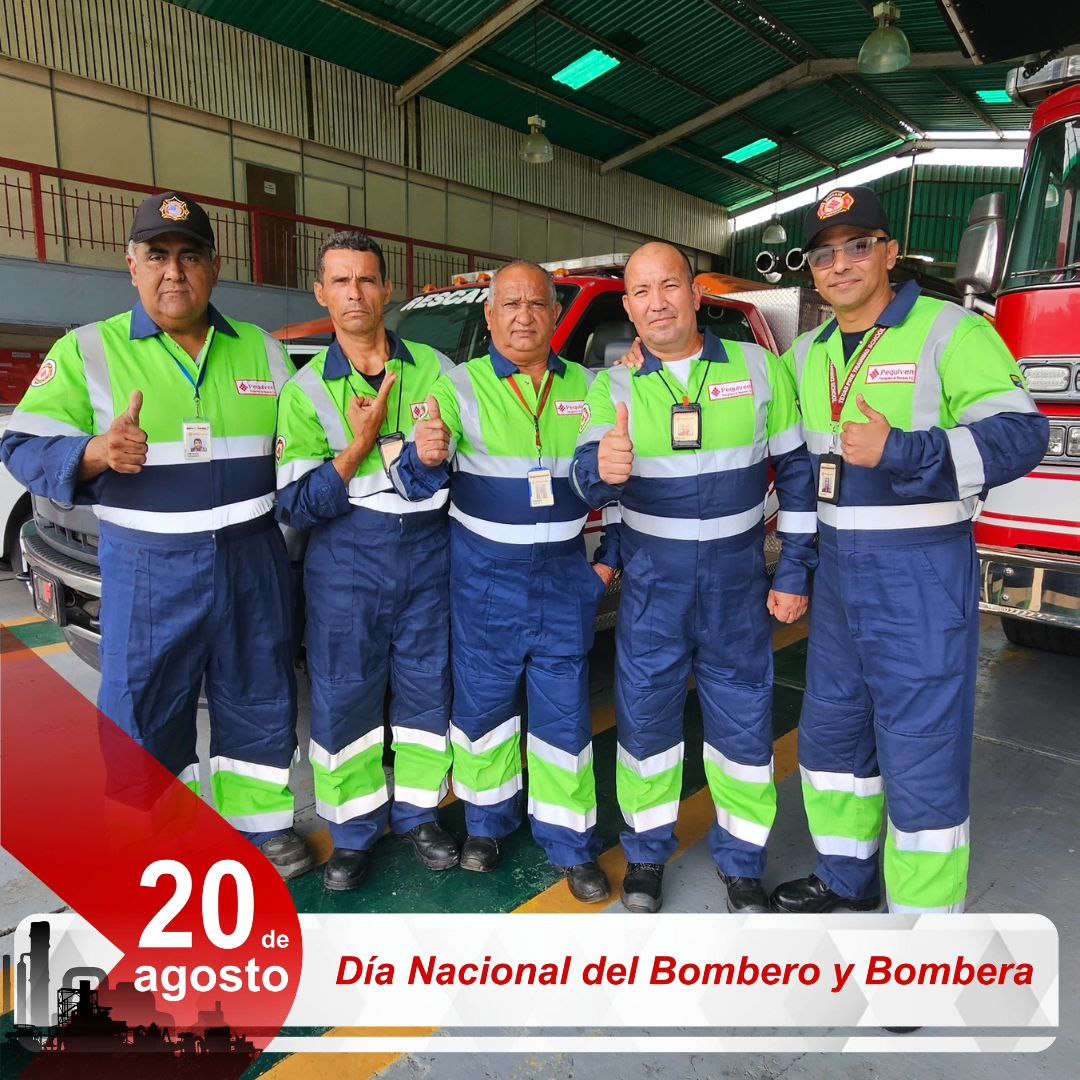 📌Día Nacional del Bombero y la Bombera 👨🏻‍🚒👩🏻‍🚒 

📍Desde Petroquímica de Venezuela S.A, celebramos con orgullo a nuestros héroes y heroínas que ante las adversidades demuestran su compromiso y protección a la industria y el pueblo venezolano. 

¡Disciplina y Abnegación! 🇻🇪