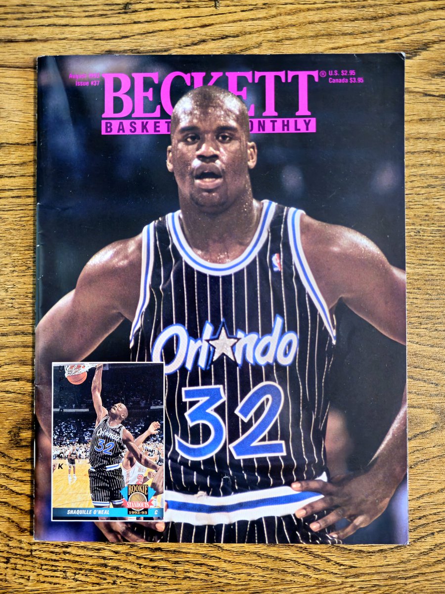 JunkWaxHeroes's tweet image. ⭐️ BECKETT'S BEST ⭐️

This week's BB takes us back to August 1993 and features Junk Wax Hero Shaquille O'Neal in a special front/back cover design 🤩