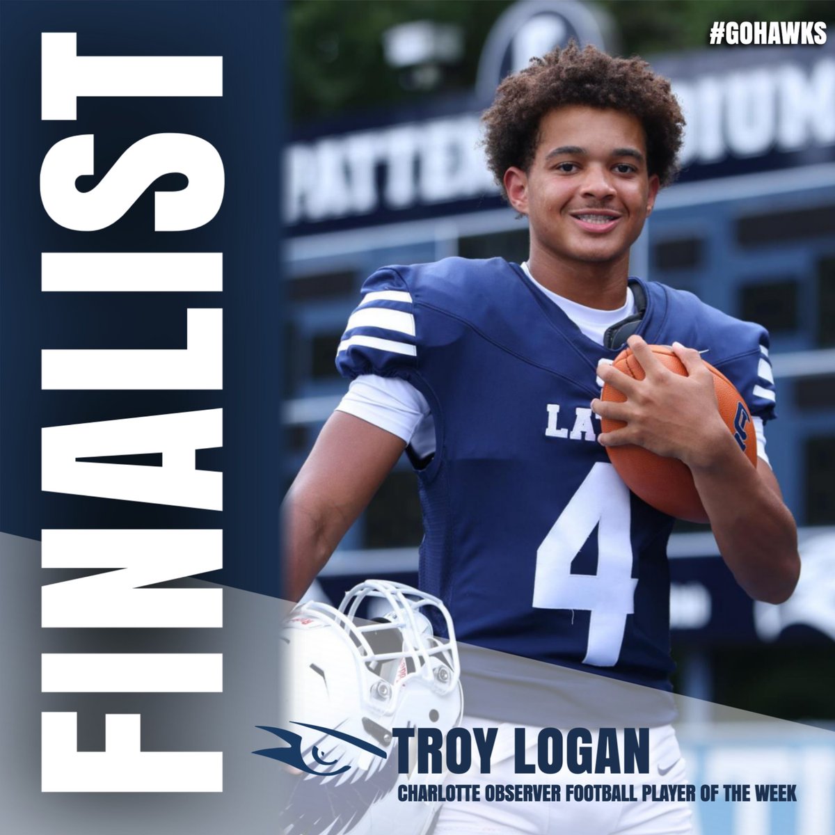 CLS_Hawks's tweet image. Not one, but two @charlottepreps football Player of the Week Finalists! Carson had 11 carries for 120 yds and 3 TDs, and Troy completed 19 of 24 passes for 270 yds and 2 TDs in the Hawks 52-20 win over Ravenscroft 🏈 Vote for them here: tinyurl.com/2vcr59bn
@FootballLatin