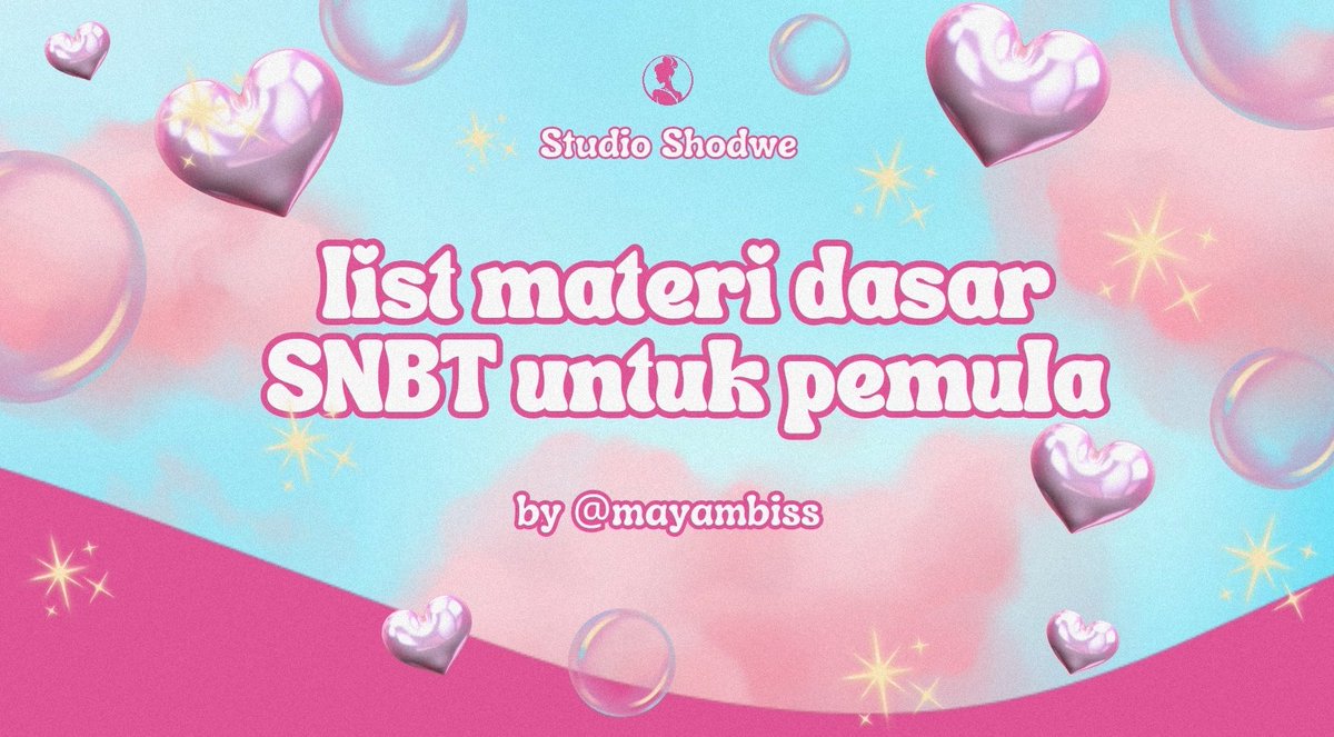🗣️ : mulai belajar snbt dari mana??

dari dasar dulu ya dek ya☝🏻
kuatin dulu dasarnya baru terjun ke materi yg lebih kompleks😉

4 Fundamental Materi yg harus kamu kuasain untuk mulai persiapan SNBT 2025

a thread
#studytwt #materisnbt #alternatifa
