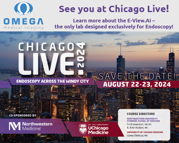 OmegaMedImaging's tweet photo. Omega will be in #Chicago this week for #ChicagoLive2024!
Talk with us about the #EViewAI and how it can help elevate your #endoscopy program!
#ERCPfluoro #RadiationReduction #GITwitter https://t.co/MoIhIPsz2q