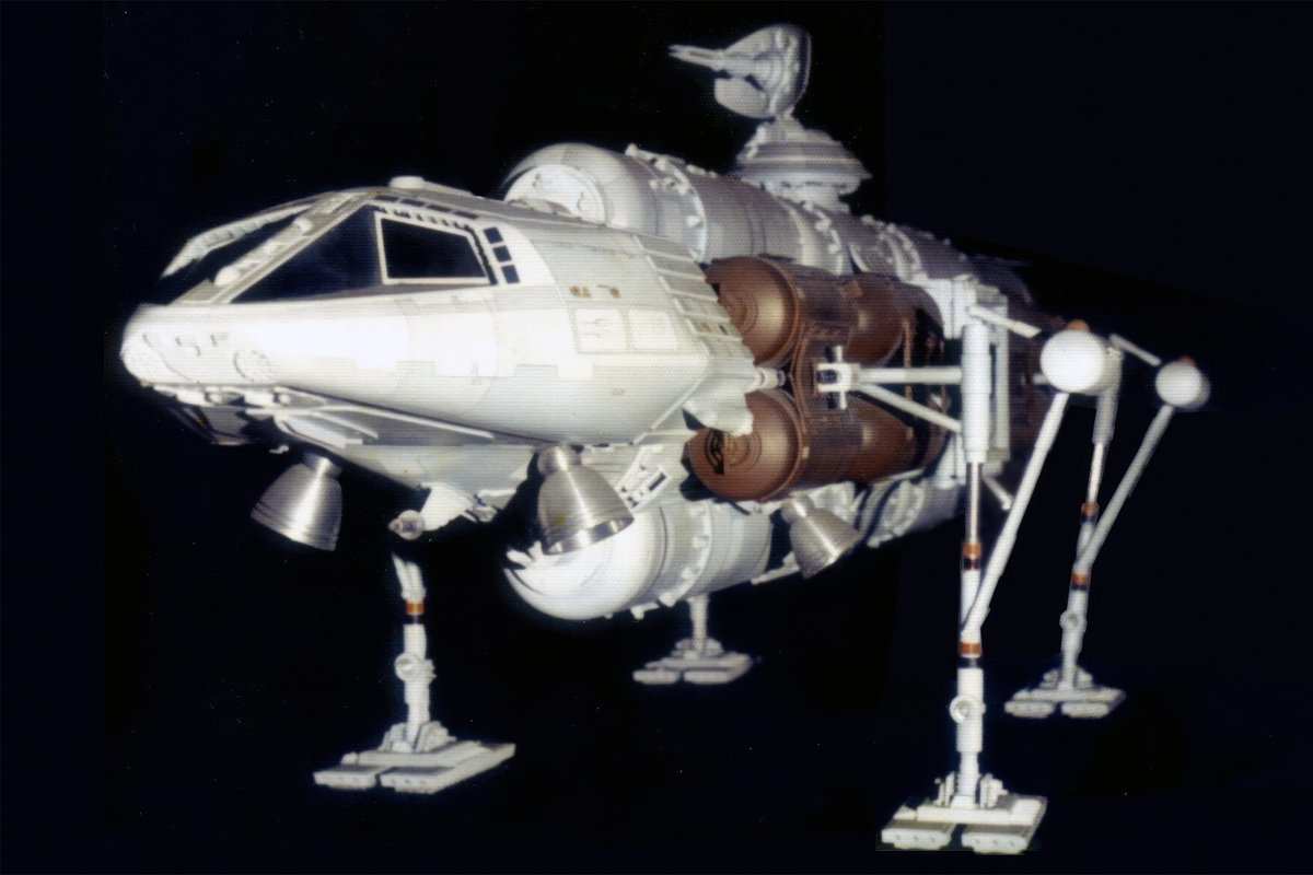 EagleAlpha1999's tweet photo. The mighty Superswift (photo from Peter Noble via The Miniature & Motion Control Photography Appreciation Group) #space1999 #superswift #martinbower #TheBringersOfWonder #filmingprops #originalprops #moonbasealpha #gerryanderson #scifi #spaceships https://t.co/xKlf6Idcd7