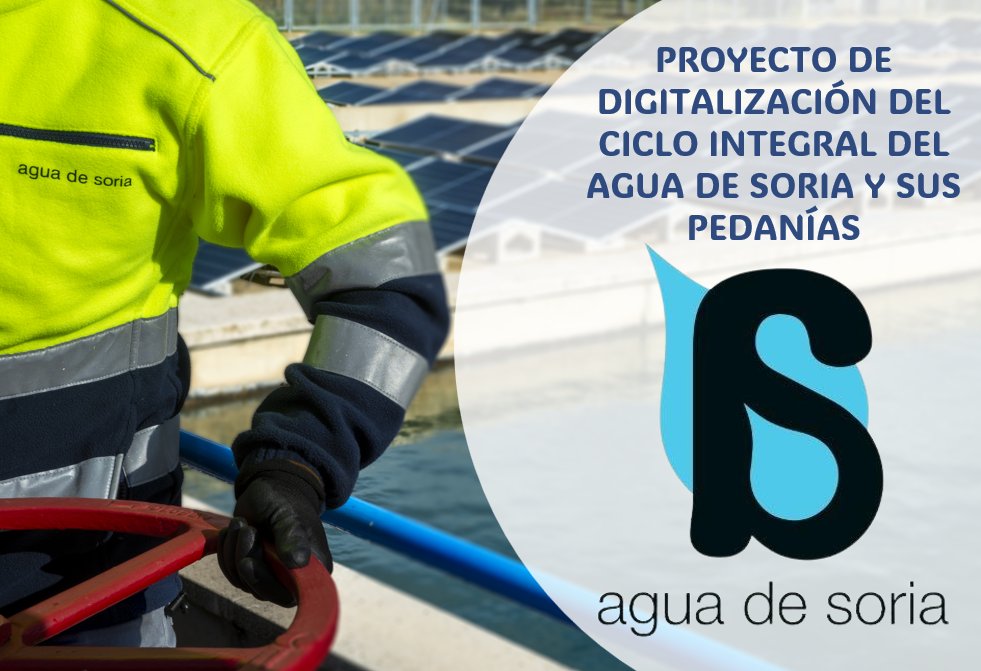 Hoy ha salido al resolución provisional de la segunda convocatoria del PERTE de Digitalización del ciclo del Agua, estando el proyecto de Soria entre las solicitudes propuestas como beneficiarias.
Este proyecto permitirá continuar con la digitalización del ciclo integral del agua