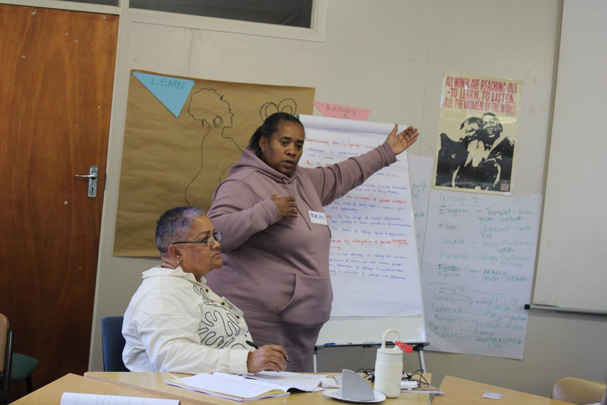 _cosatu's tweet image. #COSATU affiliated trade unions are participating in the Women and Gender Development in Trade Unions course in Cape Town with participants discussing Gender theory and #GenderAnalysis #GenderStruggle #EqualPay