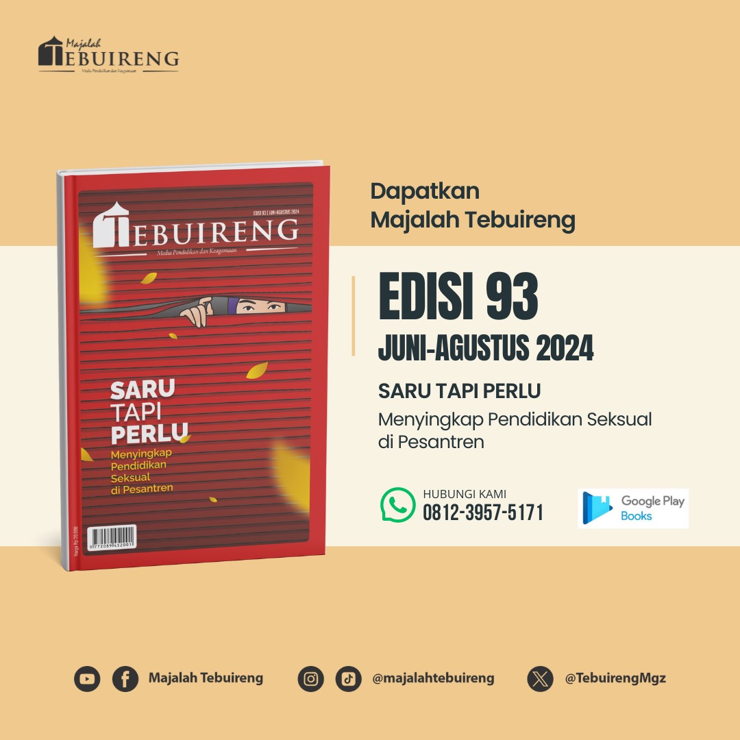 TebuirengMgz's tweet photo. Yuk simak bagaimana hubungan suami istri yang ideal....
#majalahtebuireng #pustakatebuireng #tebuirengonline #maksi #ceritatebuireng #gusivan #gusmirza #santrikeren #santrionline #pesantrenstory #tebuireng #kiaitebuireng #fyp #kiaihasyimasyari #alanu #santri #tebuirengputri https://t.co/Ukm9UTCATd