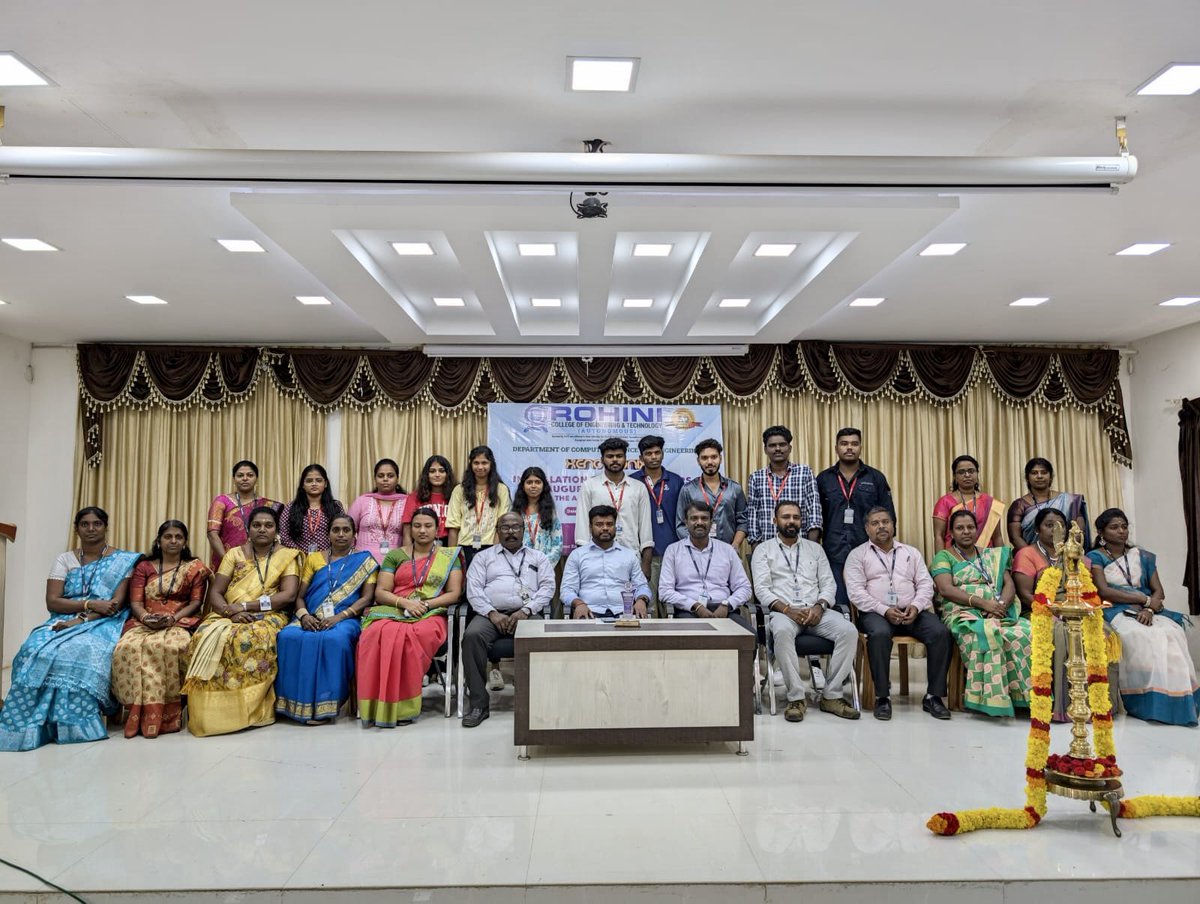 AnanthAyyasamy's tweet photo. Had the privilege of inaugurating 2024-25 CSE student activities at Rohini Engg College, Kanyakumari today! 

Addressed the enthusiastic students on global geopolitical, socioeconomic trends, and the need to continually up-skill to capitalize on tech enabled opportunities in the AI world!

@tnbjpstartup @voiceofTenkasi @svembu