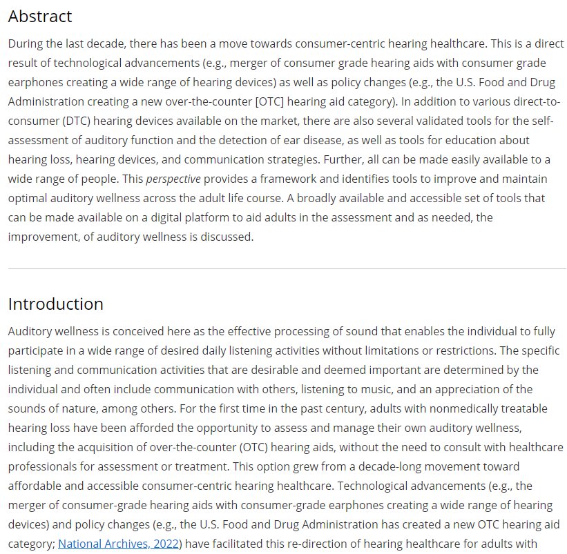 Tap the link to read more on hearing health! 

journals.sagepub.com/doi/10.1177/23…