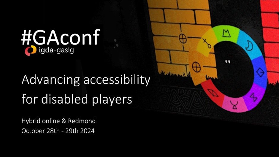 📢 First speakers announced for GAconf USA! 📢<a href="/KaitlynJones_/">Dr. Kaitlyn Jones</a>, <a href="/OTunleashed/">Erik S Johnson</a>, <a href="/ross_minor/">Ross Minor 👨‍🦯: GDC!</a>, <a href="/TheSlasherChick/">Améliane 🕹️ (inactive)</a>, <a href="/arevya/">Arevya the Accessibility Queen 👑 ♿️</a>, <a href="/ianhamilton_/">Ian Hamilton</a>, and Pat O'Leary. Many more to come!

28th-29th Oct, hybrid online &amp; Redmond. Tickets on sale now, registration &amp; info at GAconf.com