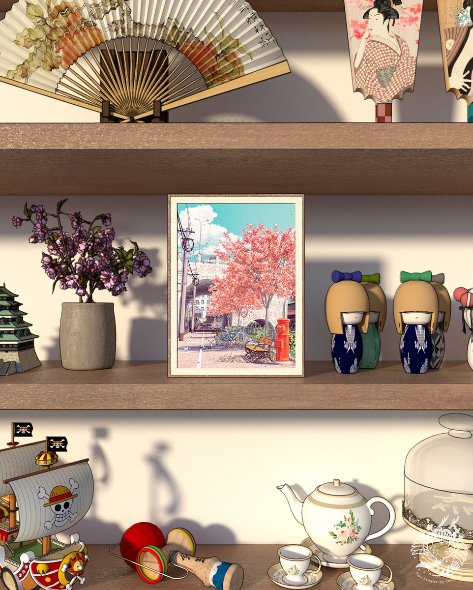 Cherry blossom petals showering over you🌸 

Get the prints here inprnt.com/gallery/omorph… ✨