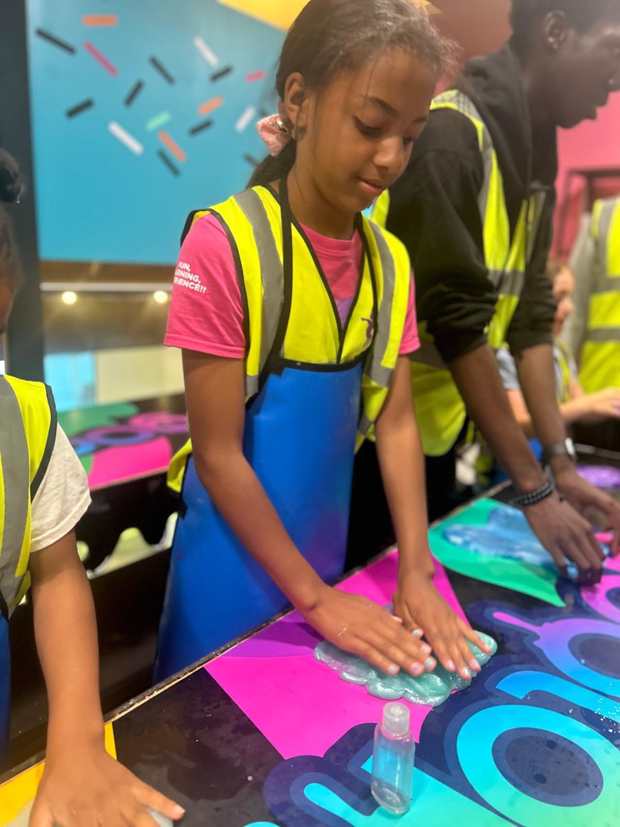 Jumpstarterstc's tweet photo. Slime and smiles all around @Akeem_Edwards https://t.co/KIwRjfCUKG