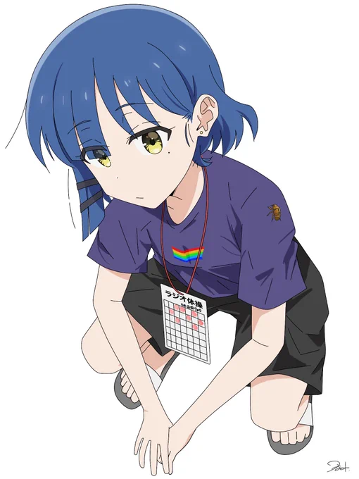 「もう〜!リョウ!体操しなきゃハンコ押して貰えないよ!!」#ぼっち・ざ・ろっく 