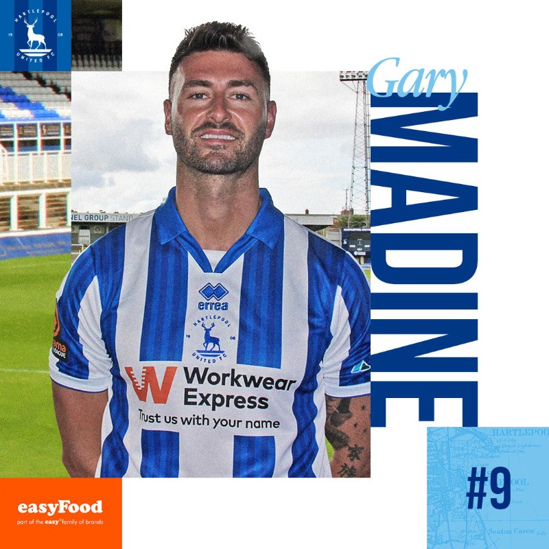 Official_HUFC's tweet photo. Welcome to Pools, Gary Madine! ✍️

The forward signs for the Club holding an illustrious record with 500 career appearances and five promotions 🙌