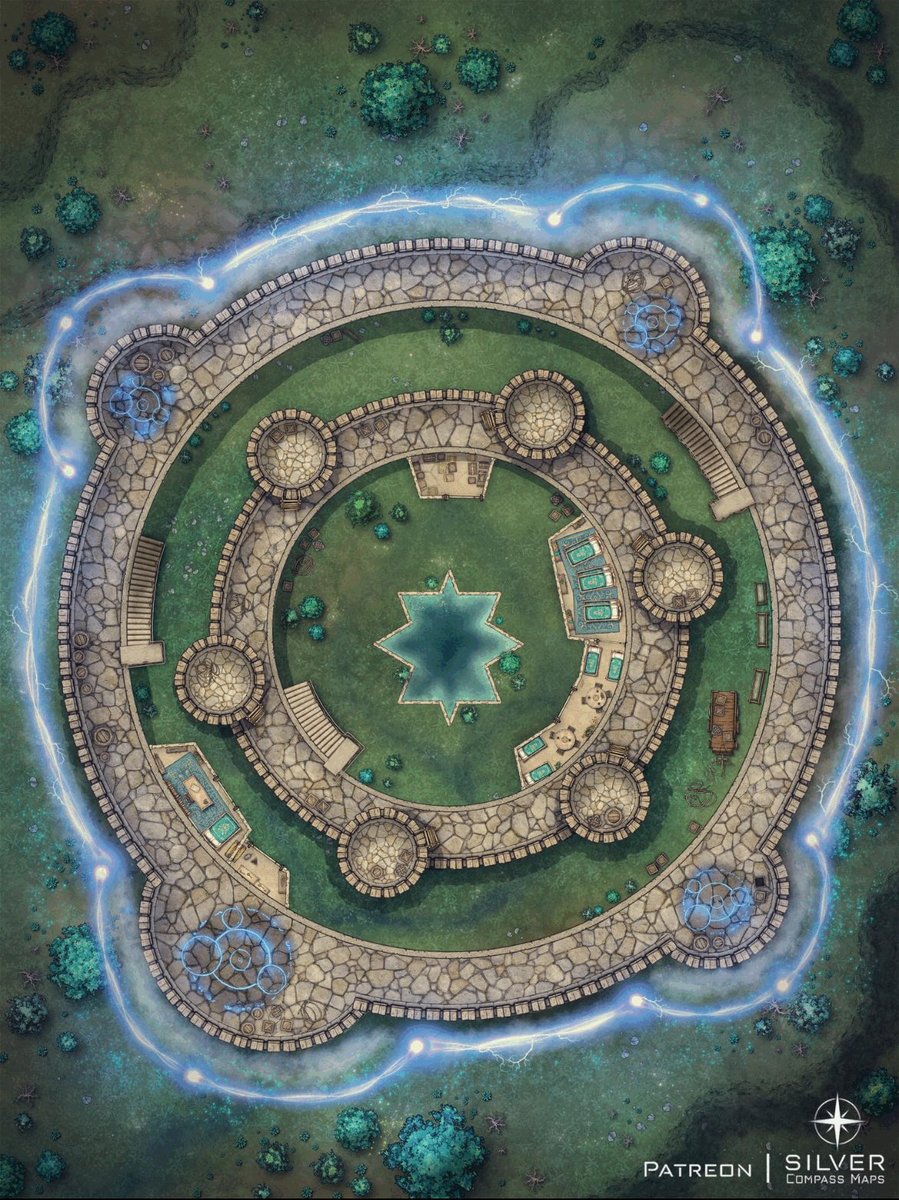 RealSilverMaps's tweet photo. The Elven Castle is protected by a ring of arcane magic, which can deflect most weapons and negate magic. 

This has allowed the relatively small garrison to defend the castle against numerous armies. https://t.co/XVnkbQr1l8