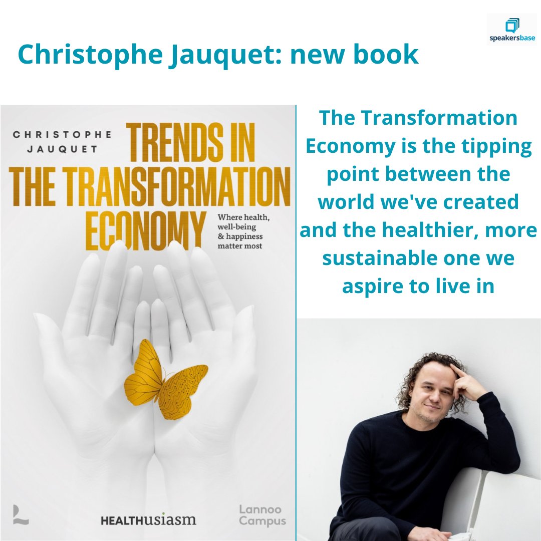 We're thrilled to announce that our speaker, Christophe Jauquet, has just released his new book, *"Trends in the Transformation Economy"* 🌟

🎤 Interested in booking Christophe for a keynote or learning more? Check out his profile and get in touch here: speakersbase.com/speakers/chris…