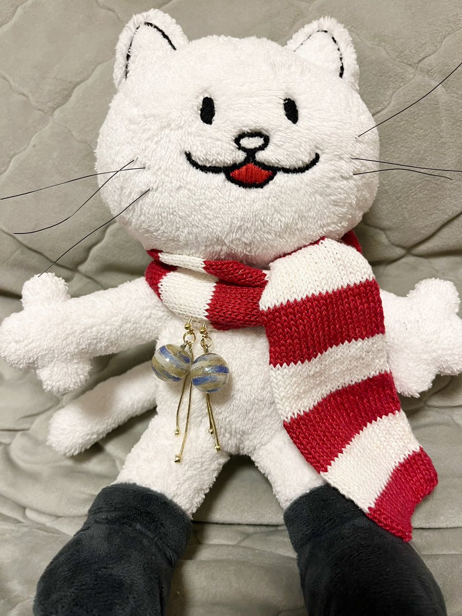 shokonoa's tweet photo. ツアーのキービジュアルをイメージして、イヤリングを作ってみたよ🐈

ツアーにつけて行きたい☺️

#BUMP手芸部
#SpheryRendezvous https://t.co/Ziuu5asyJl