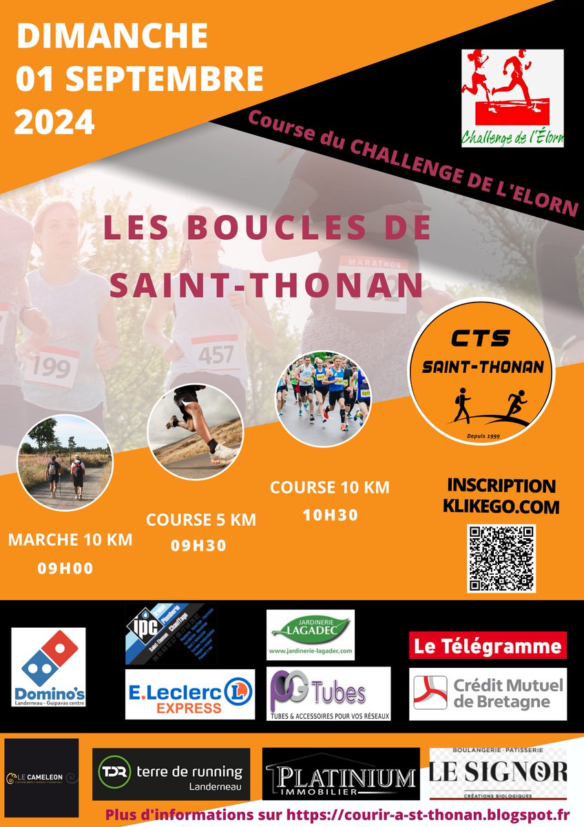 #Saintthonan #Running #VieAssociative #JaimeMaCommune 
J-15 avant la nvelle édition des "Boucles de Saint-Thonan" , organisées par "Courir Tout Simplement à Saint-Thonan" .
Rdv Dimanche 1er Septembre 😉.
<a href="/FFAthletisme/">FFAthlétisme</a> <a href="/finistere_29/">Département du Finistère</a> <a href="/TLGLanderneau/">TélégrammeLanderneau</a> <a href="/OuestFrance29/">Ouest-France 29</a> @Francebleubzh