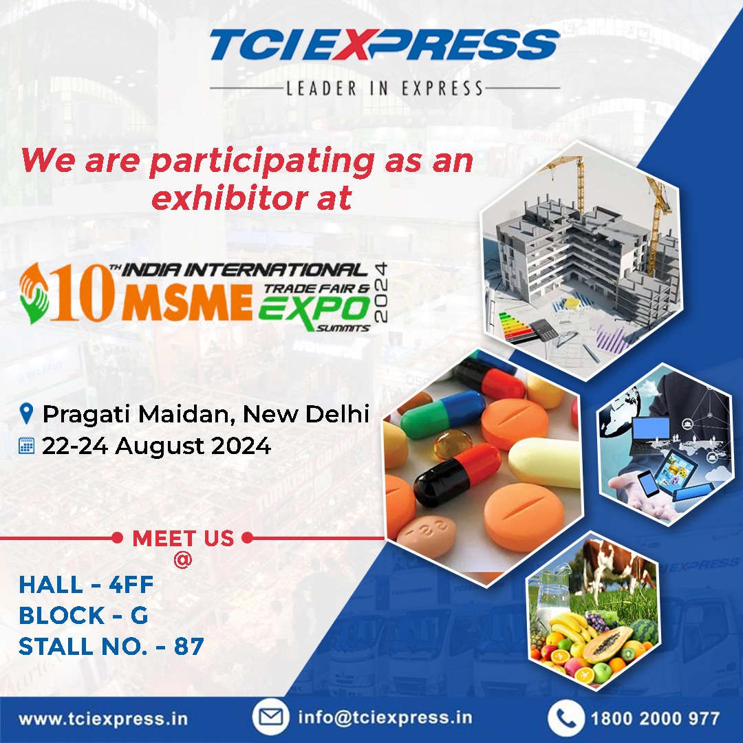 TCIExpressLtd's tweet image. Excited to be a part of the 10th MSME Expo! Join us at TCIEXPRESS as we showcase our commitment to empowering MSMEs with cutting-edge express logistics solutions. Let's connect, innovate, and drive growth together! 

#MSMEExpo #LogisticsInnovation #ExpressLogistics #TCIEXPRESS