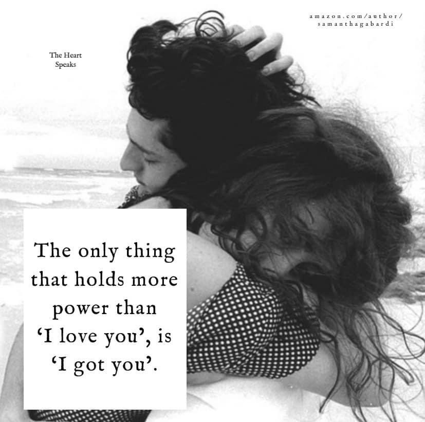 I got you