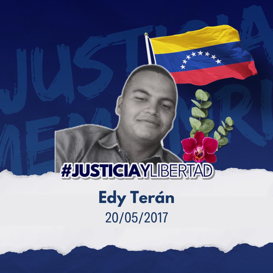 JEPvzla's tweet photo. #20Ago | Edy Terán era un joven estudiante y trabajador, quien fue ejecutado extrajudicialmente en Trujillo, cuando se encontraba manifestando por sus derechos, sueños e ideales. Mantenemos viva la memoria de este joven quien creía firmemente en un futuro mejor.     #JusticiayLibertad