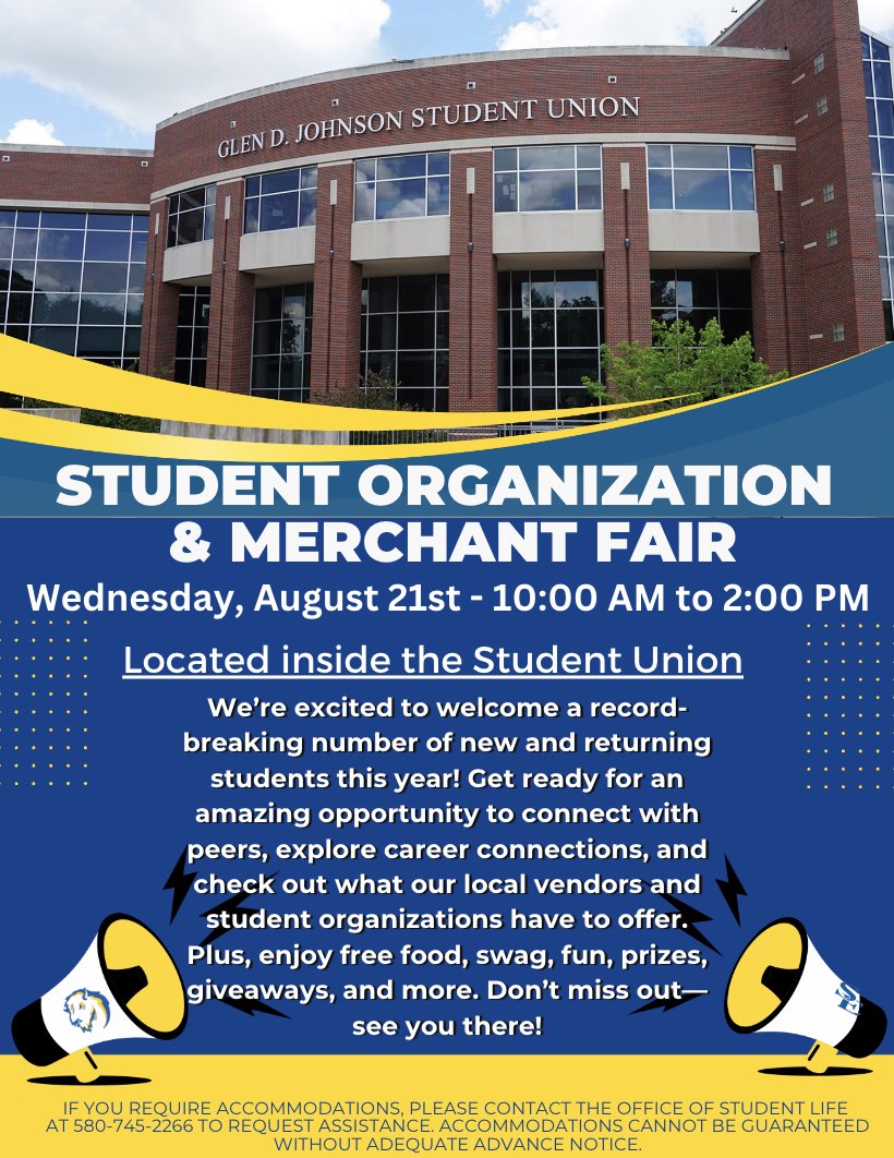 SEOSL's tweet photo. #SEWelcomeWeek Day 2 – Tuesday, August 20 🎉

🎮 Esports Challenge: 12 PM - 2 PM, Student Union &amp; Esports Arena
🎯 Lawn Games: 12 PM - 2 PM, Student Union Atrium
🎉 Block Party: 7 PM - 10 PM, in front of Shearer Hall and Suites

#Fun #BlockParty #GoSoutheastern #SESpirit #SEVibe https://t.co/wegzzcjSI5