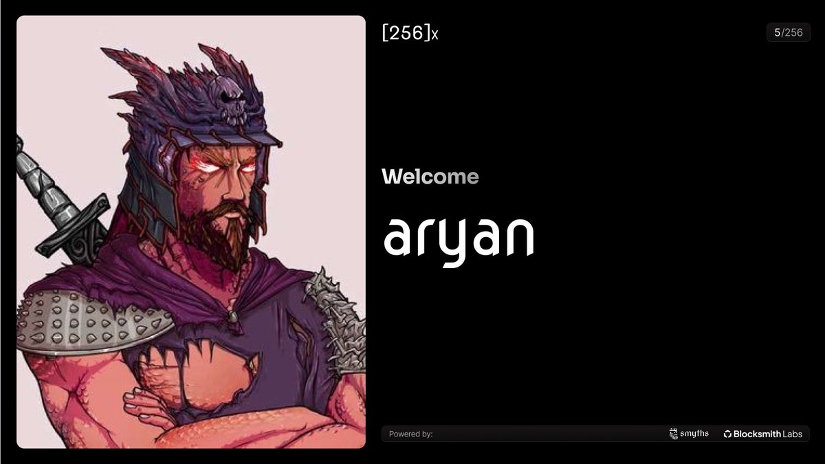 _256x_'s tweet photo. Welcome @_0xaryan to [256]code,

With 2 years in crypto, transitioning from Ethereum to Solana, they’re contributing significantly to the ecosystem. Currently, they’re developing a social graph on Solana to analyze interactions between public keys, aiming to enhance consumer apps. Also a contributor to Blinks specs design, their work is paving the way for future innovations. Excited for what they’ll bring to our group!