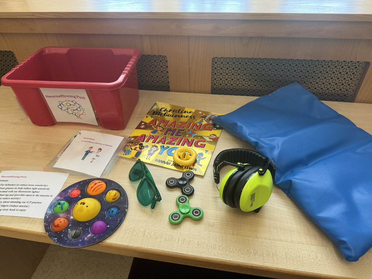 whparc's tweet photo. If you are visiting the surgery with your child and would like to use our Neuroaffirming pack, please ask the receptionist at the desk who will give access to the the Pack while waiting for the doctor or nurse. https://t.co/biVo2Kmz0a
