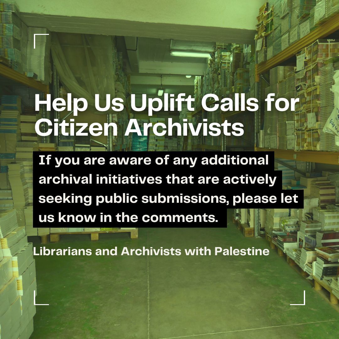 Librarians and Archivists with Palestine tweet media