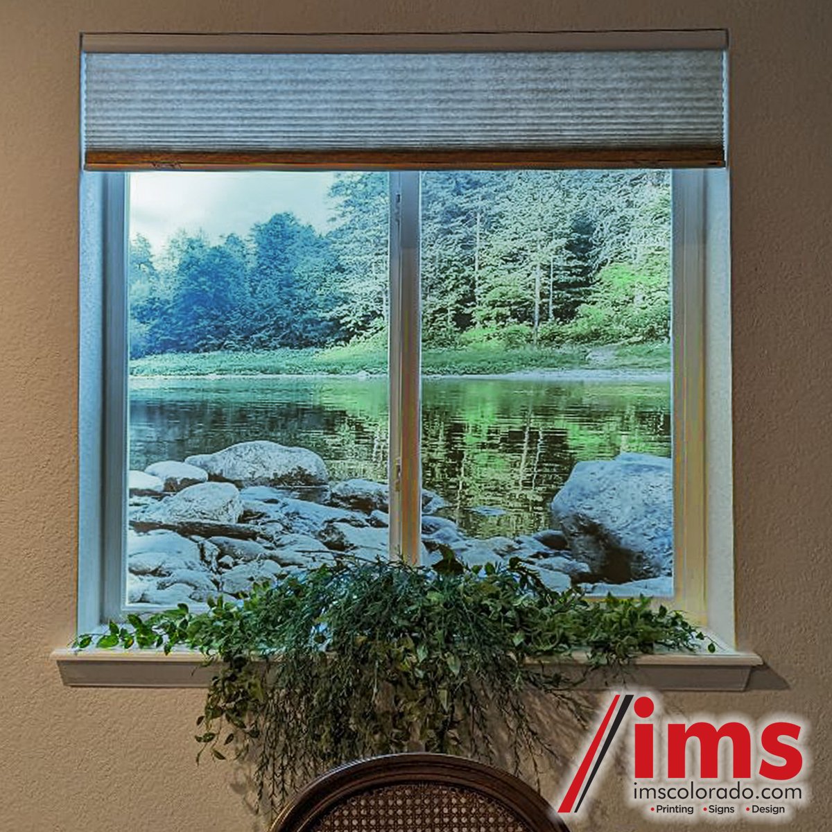 JJHeimColorado's tweet image. What do you do when your basement windows only have a view of the egress window well? You call IMS - we can install translucent vinyl graphics to improve the view! 🌄 Many thanks to our friend 😍June S. for allowing us to upgrade her living space! #VinylGraphics #WindowVinyl #IMS