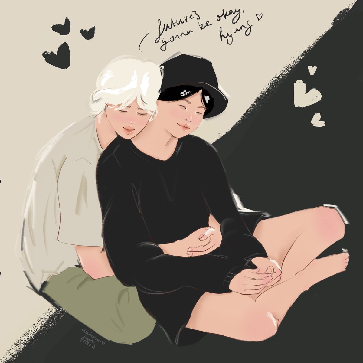 Who wouldn't feel better after a Jimin hug?