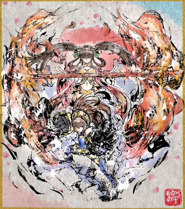 #何度だっていいあなたの最高傑作見せて
地味にどうやって描いたか思い出せない・・・ 