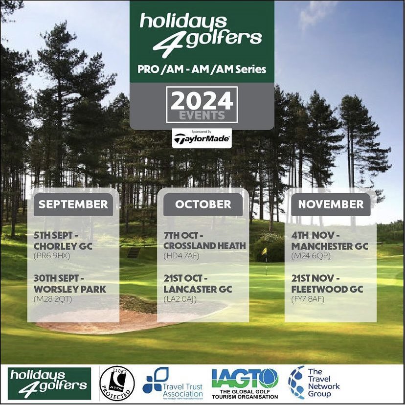 Ryan Grumbridge PGA (@ryangrum81) on Twitter photo 🚨NEW PRO-AM / AM- AM 🚨
Pro-Am/ Am Am series in association with <a href="/Hols4Golfers/">Holidays 4 Golfers</a> starting in 2 weeks time <a href="/ChorleyGolfClub/">Chorley Golf Club</a> . There is a prize fund of £1k for Professionals and amateur prizes sponsored by Taylormade Golf. To enter follow the link.
golfgenius.com/ggid/lqlgze/cu… 🚨NEW PRO-AM / AM- AM 🚨
Pro-Am/ Am Am series in association with <a href="/Hols4Golfers/">Holidays 4 Golfers</a> starting in 2 weeks time <a href="/ChorleyGolfClub/">Chorley Golf Club</a> . There is a prize fund of £1k for Professionals and amateur prizes sponsored by Taylormade Golf. To enter follow the link.
golfgenius.com/ggid/lqlgze/cu…