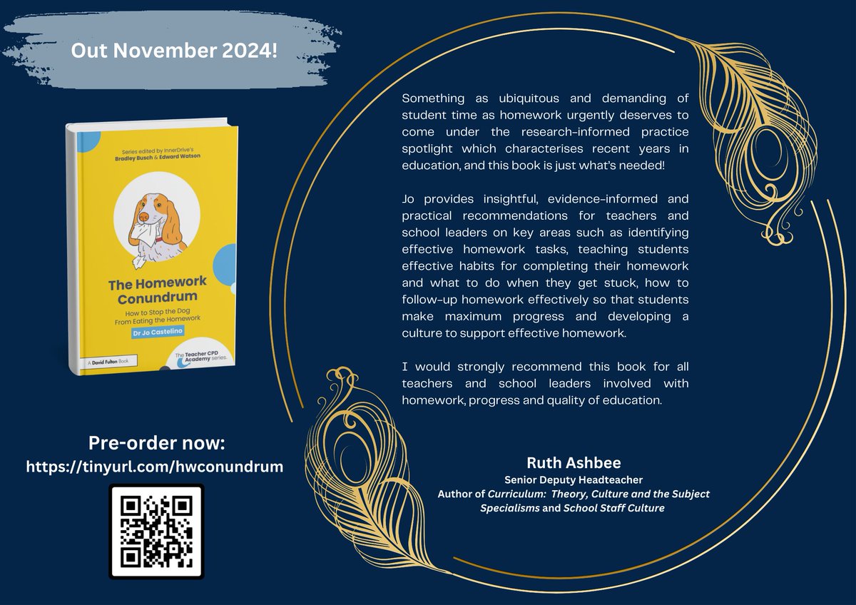 Balloon Day today and what better gift than a wonderful endorsement from the brilliant <a href="/Ruth_Ashbee/">Ruth Ashbee</a> for my book, The Homework Conundrum!

Pre-order your copy here: tinyurl.com/hwconundrum