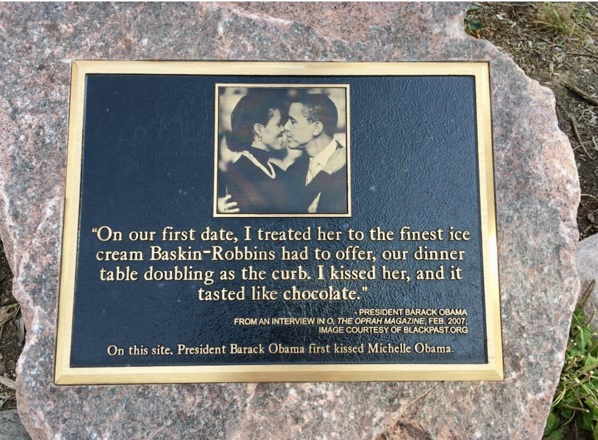 shadrackhyde's tweet photo. @HC_Richardson 
At 53rd Street in Hyde Park, Chicago, is another plaque, on the Kissing Rock. https://t.co/PlNzpC6Isk